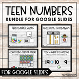 Teen Numbers Bundle for Google Slides - Distance Learning