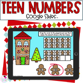 Teen Numbers - Gingerbread Math - Christmas Google Slides™