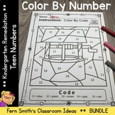 Teen Numbers Color By Number Nursery Rhymes Bundle