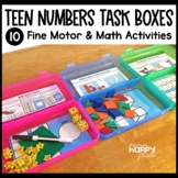 Teen Numbers Fine Motor Skills Task Boxes
