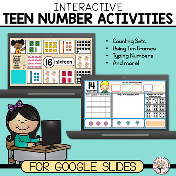 Preview of Teen Numbers | Interactive Activities for Google Slides