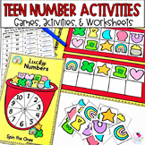 Teen Number Practice Spring Kindergarten Math with Tens and Ones