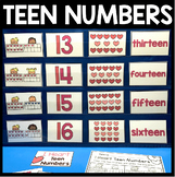 FLASH FREEBIE Teen Numbers Kindergarten Task Cards Decompo