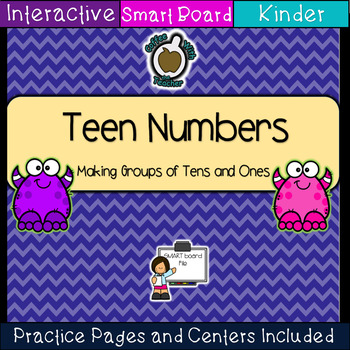 Preview of Teen Numbers: Making Groups of Ten (SMART Board)