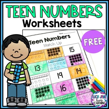 Preview of Teen Numbers Worksheets | Numbers 11-20 Activities FREE