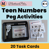 Teen Numbers Peg Activities