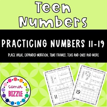 Preview of Teen Numbers - Place Value, Expanded Notation, Base Ten, and More!