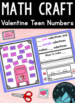 Preview of Teen Numbers Poster Craft *Valentine Mailboxes*