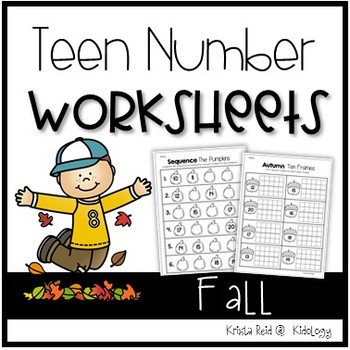 teen numbers teen number practice math worksheets fall activities