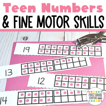 Preview of Teen Numbers Centers Fine Motor Hole Punch