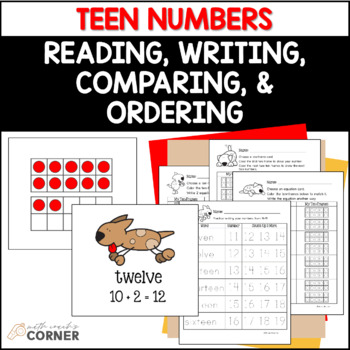 Preview of TEEN NUMBERS Reading, Writing, Comparing, and Ordering Numbers to 20