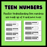 Teen Numbers: Ten and Some More