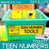Teen Numbers Toolkit for Kindergarten Teen Number Practice