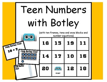 Preview of Teen Numbers With Botley the Coding Robot