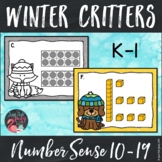 Number Sense Activity Teen Numbers | Winter Critters