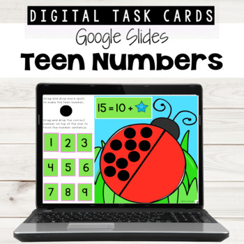 Preview of Teen Numbers using Google Slides™ 