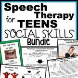 Teen Speech Therapy Social Skills Bundle