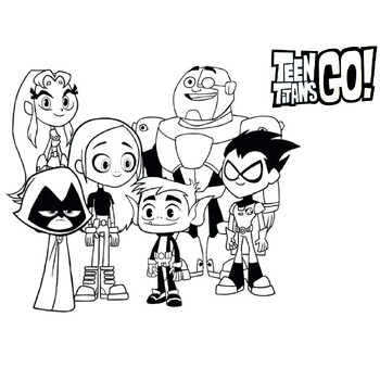 Teen Titans Coloring Book 83 Pages, Coloring Pages Printable, PDF