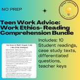 Teen Work Advice For Student's Careers Reading Comprehensi