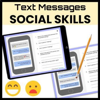 Preview of Teen and Young Adult SOCIAL SKILLS Text Messages