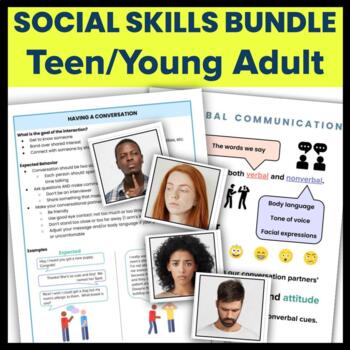 Preview of Teen and Young Adult SOCIAL SKILLS Bundle