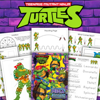 Preview of Teenage Mutant Ninja Turtles Printable Activity Pack For Kids