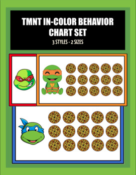 Preview of Teenage Mutant Ninja Turtles TMNT BUNDLE Behavior Reward Incentive Chart