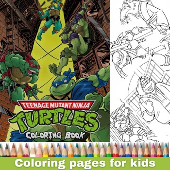 Teenage Mutant Ninja Turtles Coloring Book: Teenage Mutant Ninja