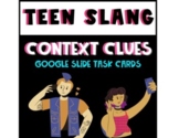 Teenager Slang Context Clues Task Card