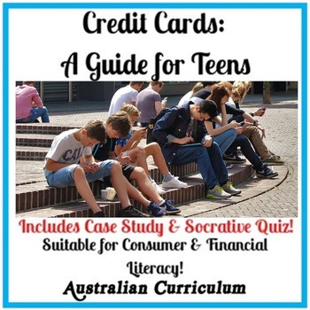 Preview of Teenagers & Credit Cards (Includes Case study & Quiz)