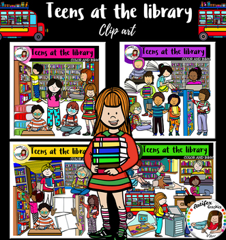 Preview of Teens At The Library clip art - 75 items!