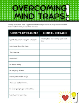 Preview of Teens + Overcoming Mind Traps