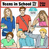 Teens School Life Clipart