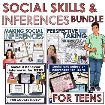 Preview of Teens social skills activities and behavior SEL social skills self regulation