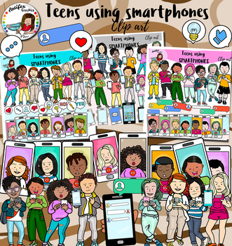 Preview of Teens using smartphones- Bundle-172 items!