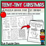 Teeny-Tiny Christmas Puzzle Book for First Graders