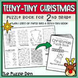 Teeny-Tiny Christmas Puzzle Book for Second Graders