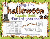 Teeny-Tiny Halloween Puzzle Book for First Graders