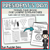 Teeny-Tiny President's Day Puzzle Book for Lower Elementary