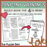 Teeny-Tiny Valentine's Puzzle Book for Fourth Graders
