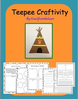 Preview of Teepee Craft & Printables