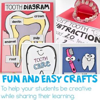 Teeth Activities Dental Health Unit by The Applicious Teacher | TPT