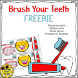 Teeth Brushing Sequence Dental Health FREEBIE No Prep