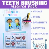 Teeth brushing social narrative, visual prompts, data coll