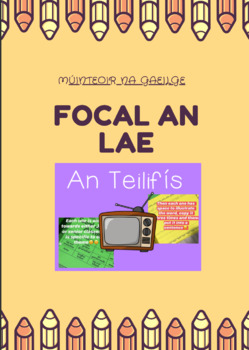 Preview of Teilifís- 20 Page vocabulary booklet (Junior Classes)