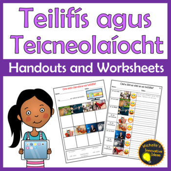 Preview of Teilifís Handouts and Worksheets as Gaeilge