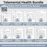 Telemental Health Bundle WORD Doc Therapy Notes, Therapy N