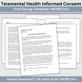 Telemental Health Informed Consent, Private Practice Couns
