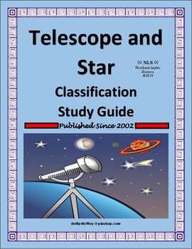 Preview of Telescope and Star Classification Study Guide with a Key