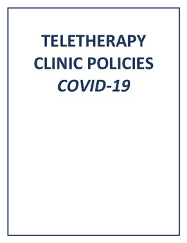 Preview of Teletherapy Clinic COVID19 Policies and Procedures